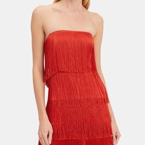 Red Fringe Dress